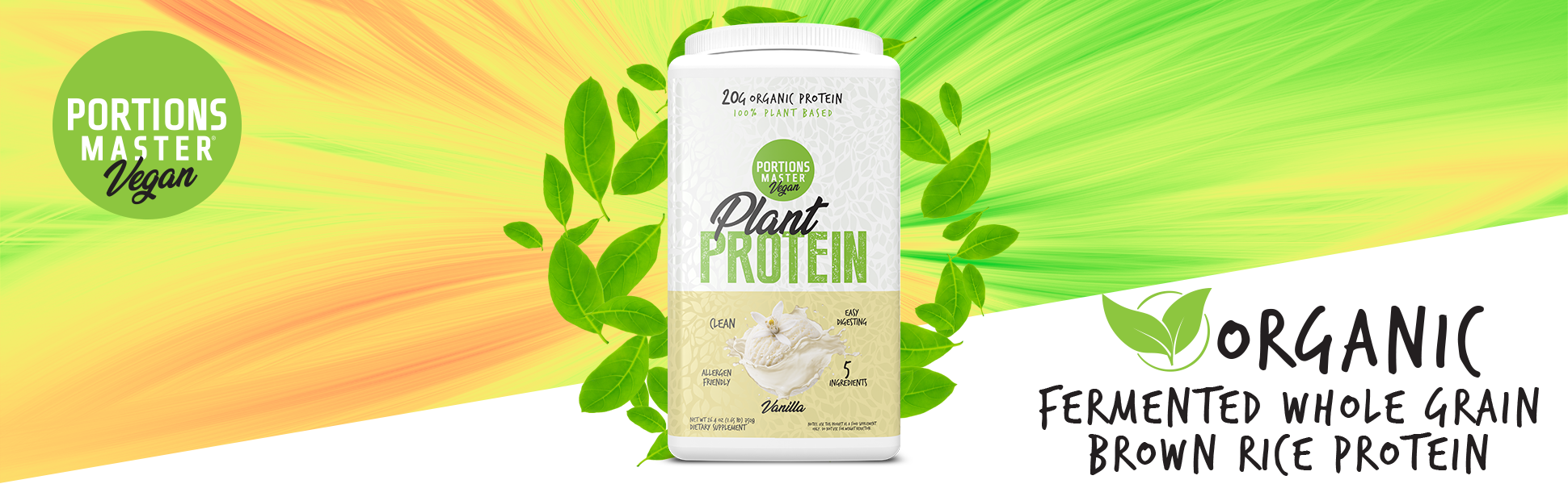 Vanilla Plant Protein Banner
