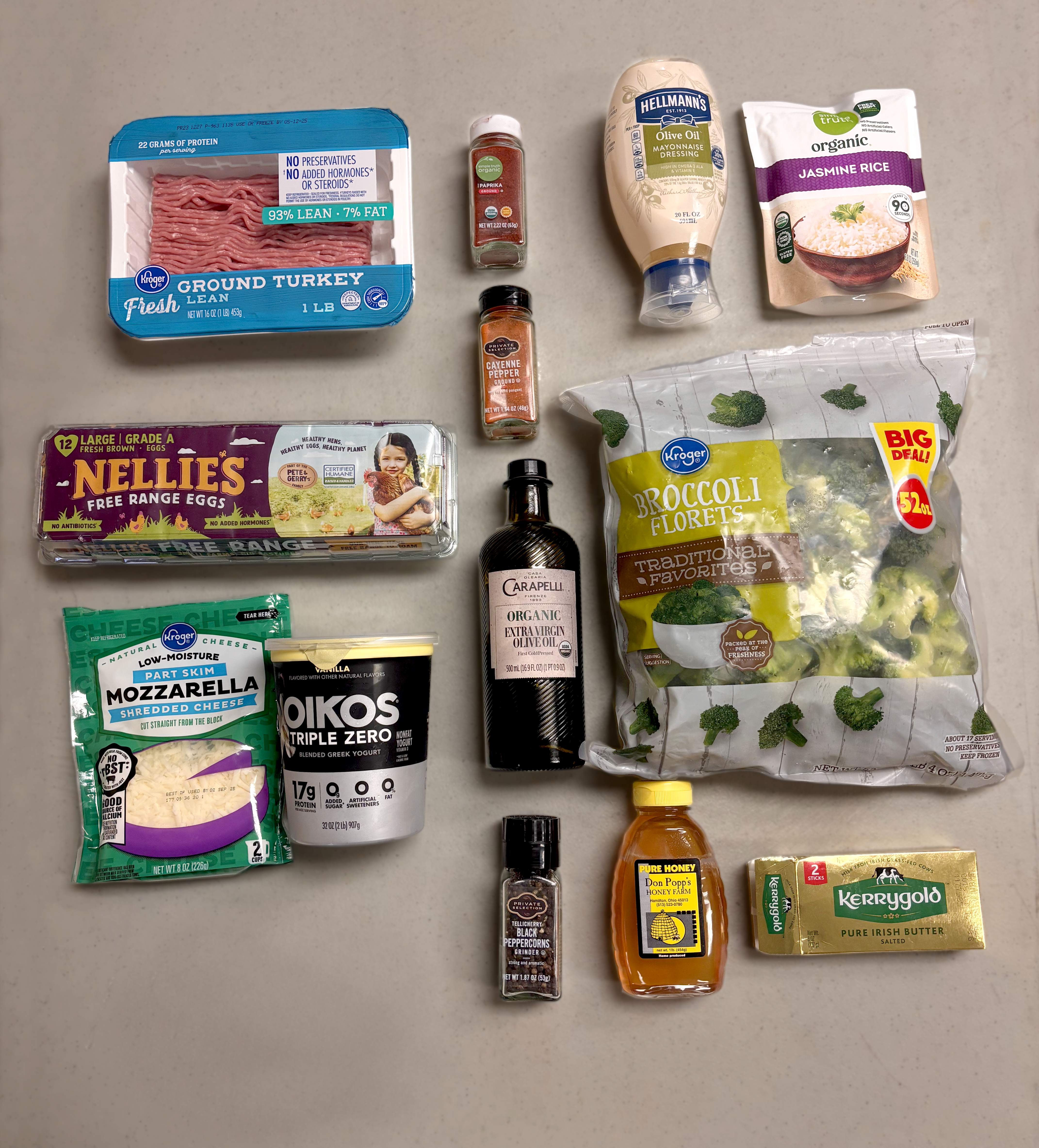 Groceries to be scanned